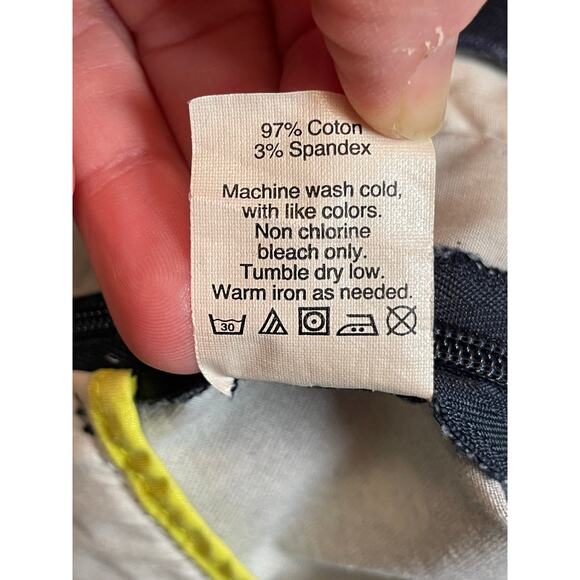 J.Crew stretch shorts‎ navy blue pineapple print size 10 women’s - Picture 6 of 6